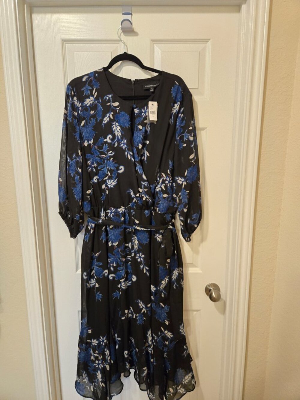 Lane Bryant black and blue dress size 22 new with tags - Picture 3 of 15